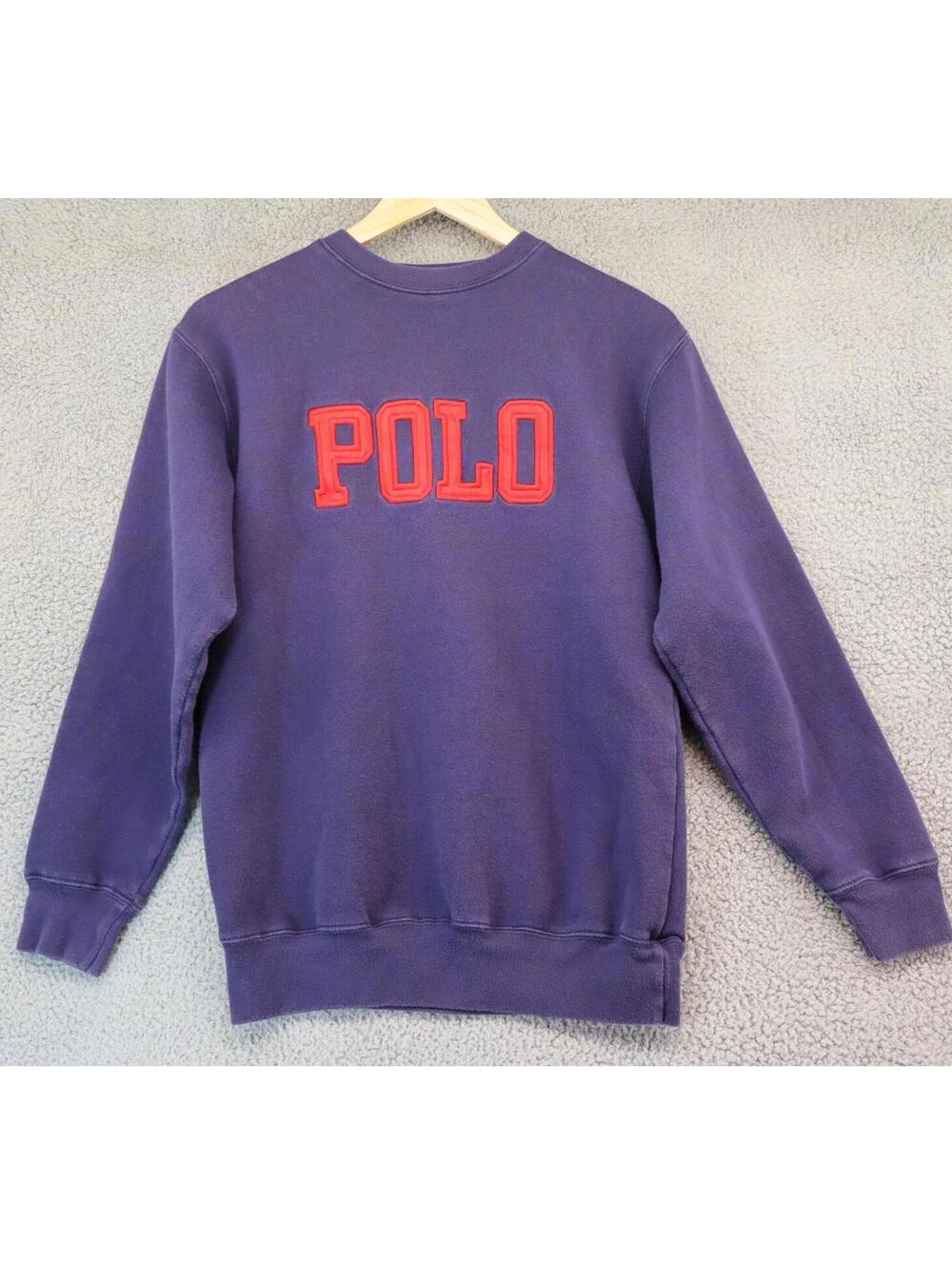 Polo Sport Sweatshirt Block Letter Large Crewneck